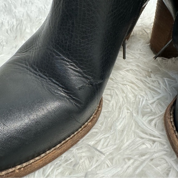 Madewell Black Leather Billie Ankle Boots Booties w/side zipper Sz.8.5 - Picture 9 of 9